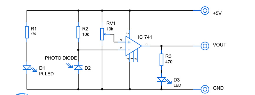 构建一个简单的红外传感器模块电路
