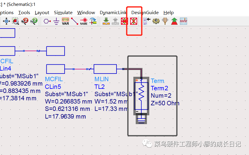 耦合微帶濾波器版圖設(shè)計仿真