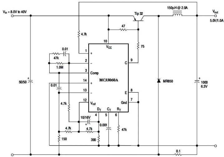 MC33060降壓斬波電路