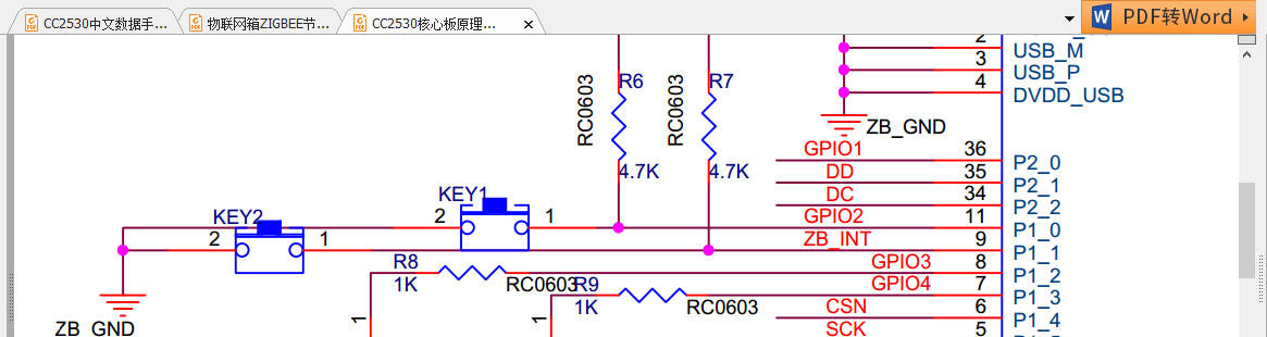 CC2530 GPIO口输入配置配置步骤