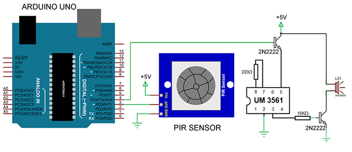 基于PIR传感器的安全报警系统电路设计