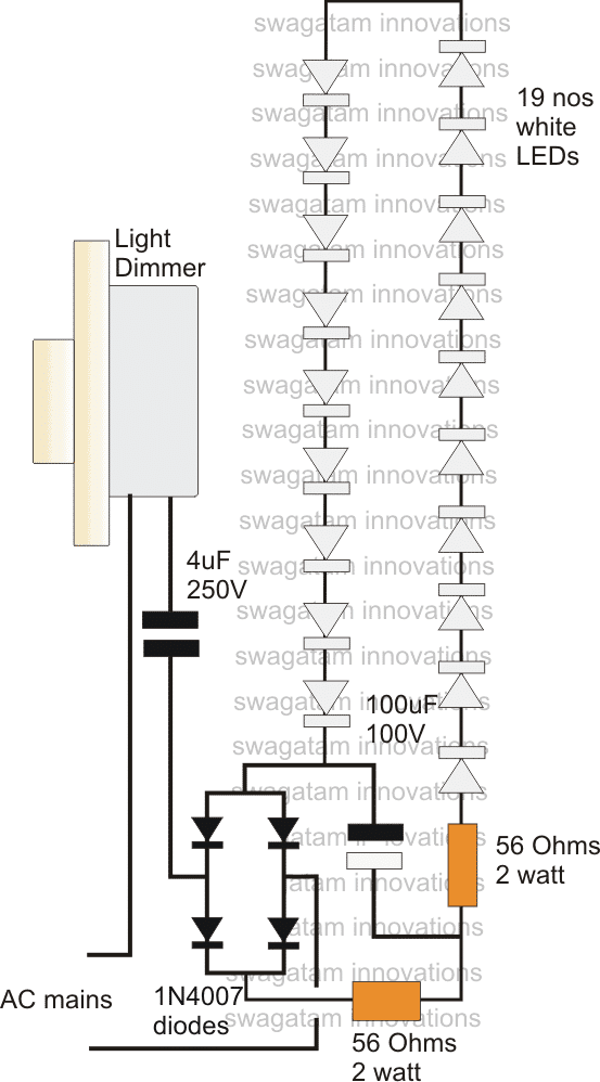 調光開關的led驅動器電源電路圖講解