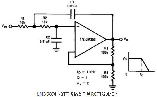 LM358典型應用電路圖 雙運算放大器電路設計