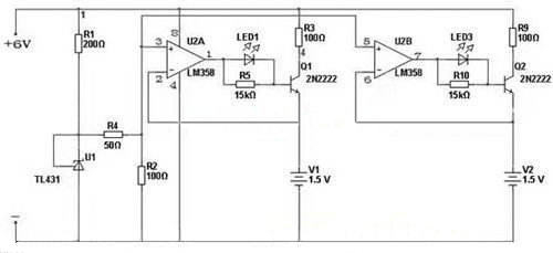 lm358自制12v充電器的電路