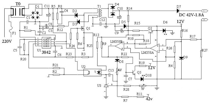 LM358充电器电路图 基于LM358的充电器电路设计