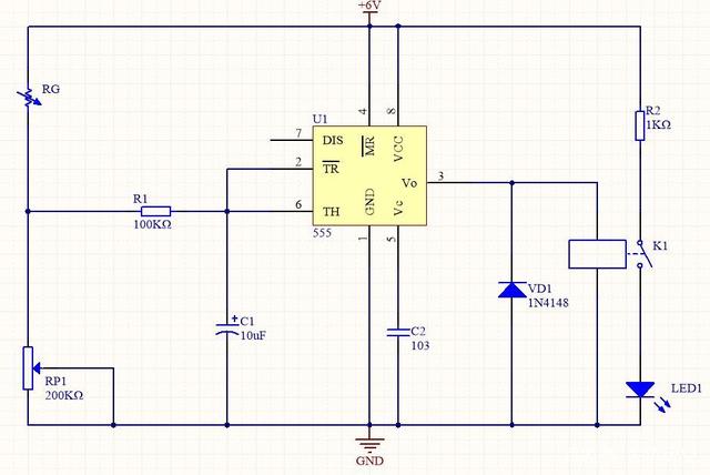光控开关暗通/亮通电路原理图 基于555芯片的光控开关电路设计
