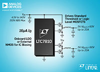 LTC7810 双通道 2 相降压型 DC/DC 控制器