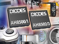 AH8500/1 和 AH8502/3 微功率线性霍尔效应传感器