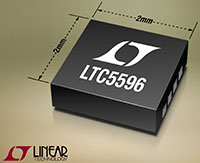 LTC®5596 100 MHz 至 40 GHz 线性 dB RMS 功率检测器