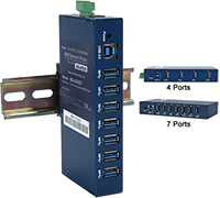 USH20x 超高速工业 USB 3.0 集线器