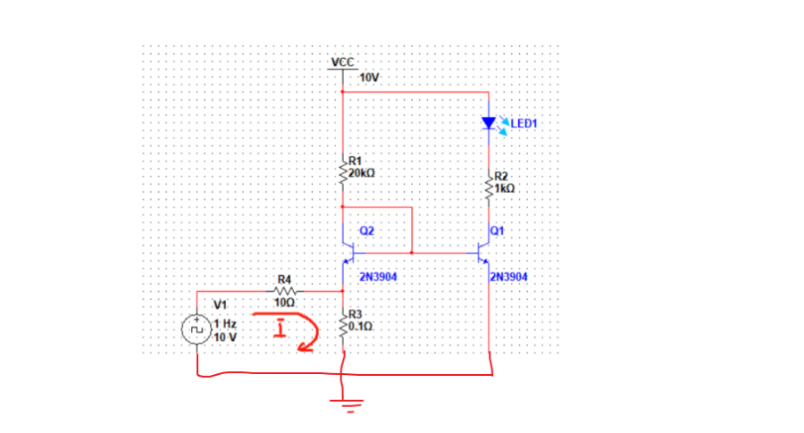電流指示燈電路圖 基于NPN三極管的簡易電流指示燈電路設計
