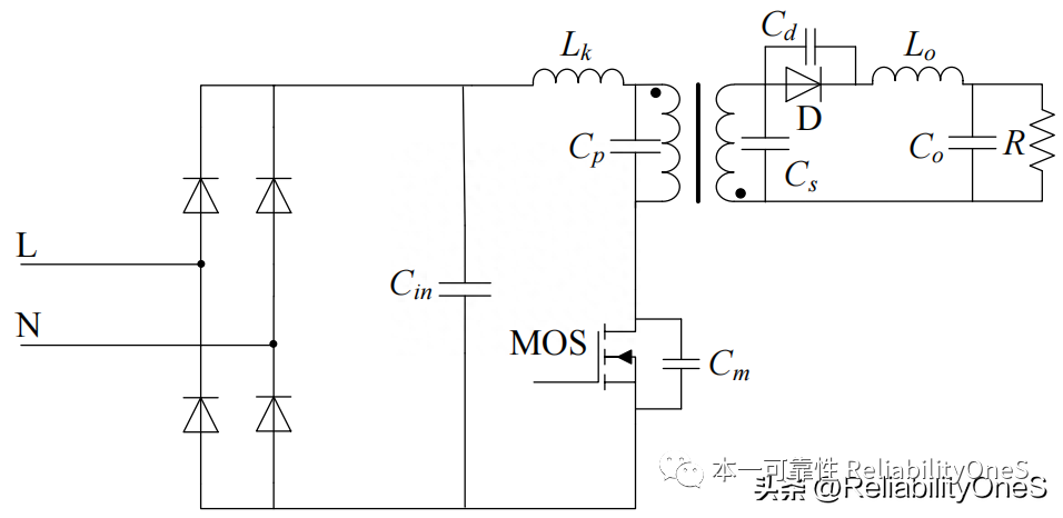 CCM下的FLYBACK電源拓撲開關尖峰形成過程