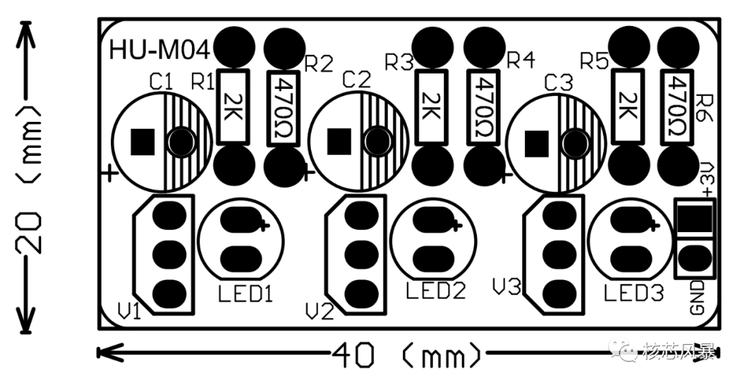 led