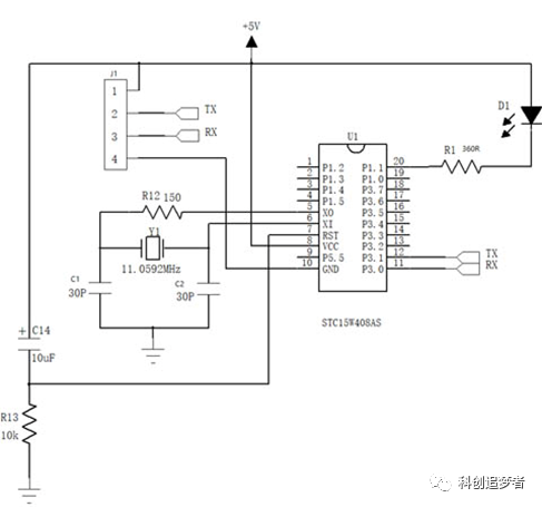 认识单片机最小系统电路组成和工作原理