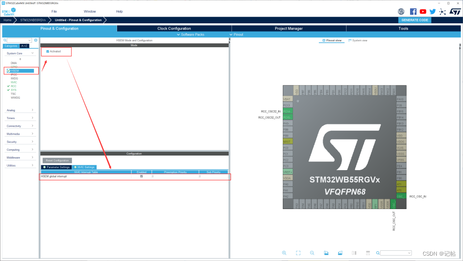 STM32WB55