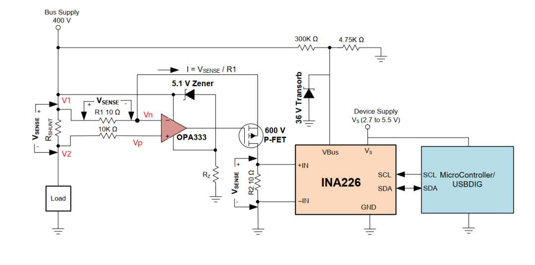 40V~400V非隔离型高端电流检测方案