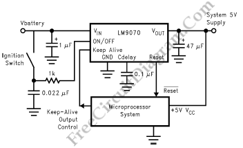 LM9070稳压器电路原理图