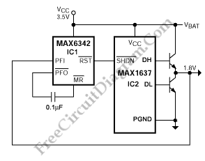 MAX1637自动重试控制器电路图