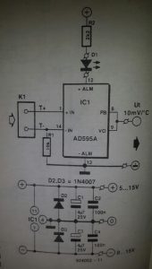 熱電偶至DMM接口電路原理圖