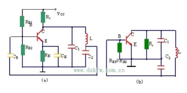 三点式振荡电路的电路原理、等效电路、参数以及特点