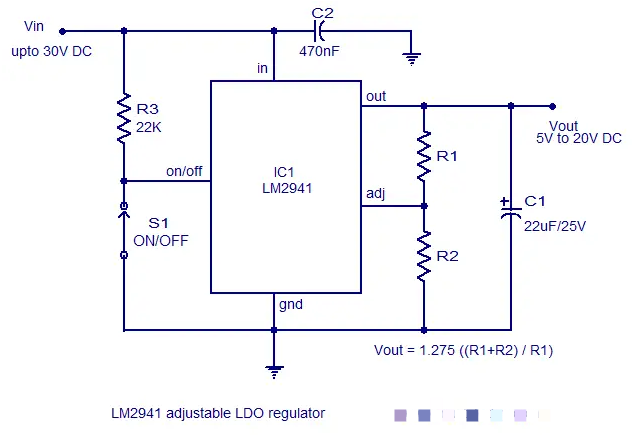 低压差线性稳压器电路图分享