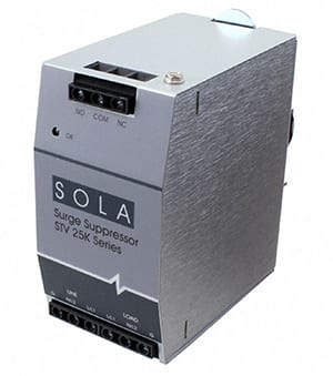 SolaHD 的 STV25K-24S TVSS SPD DIN 導(dǎo)軌安裝器件的圖片