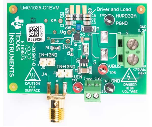 Texas Instruments 的 LMG1025-Q1EVM 演示板圖片