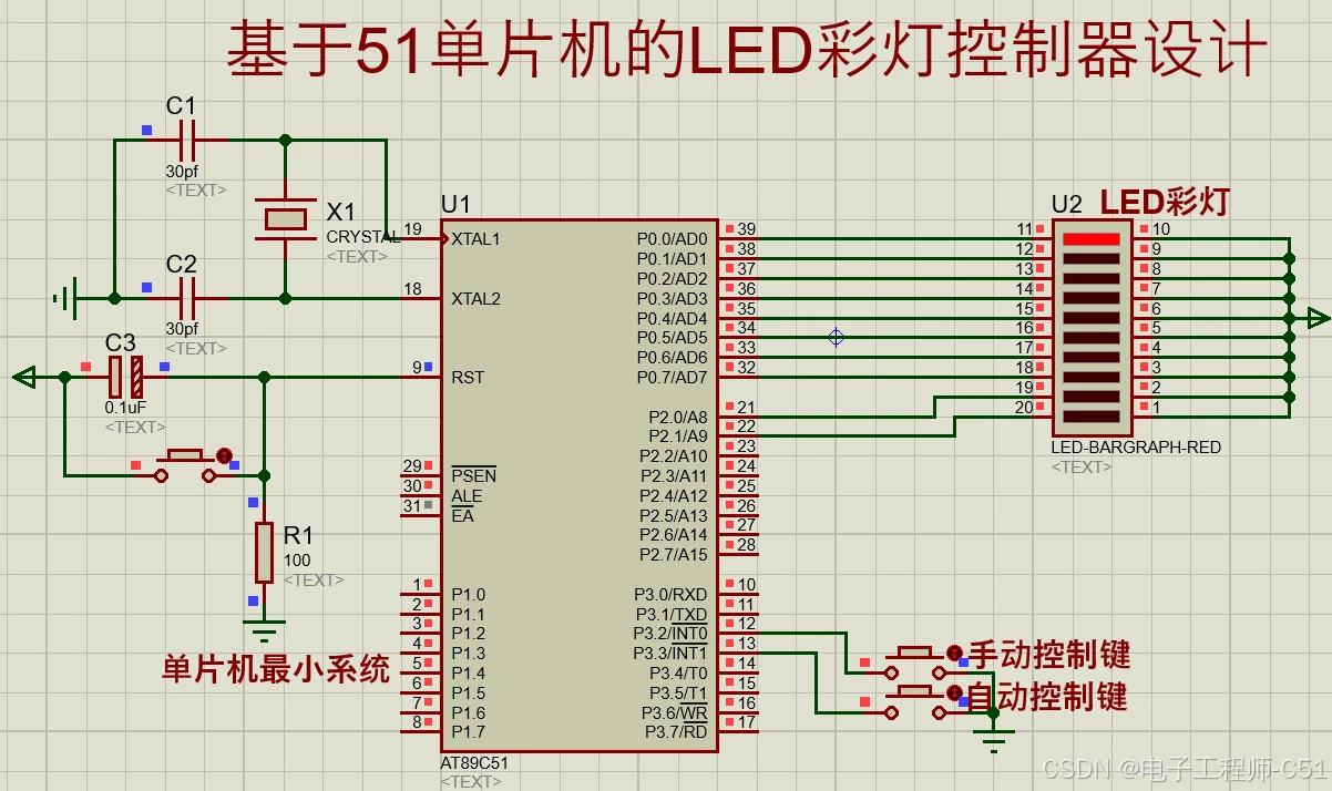 基于51单片机的LED彩灯控制器设计