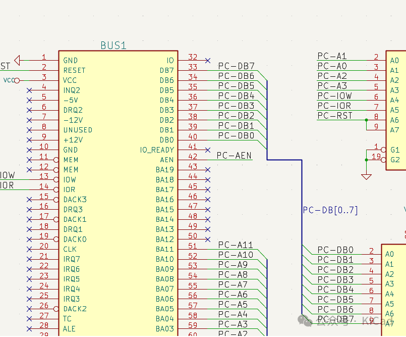 KiCad 中的总线的使用（还有信号线束？）