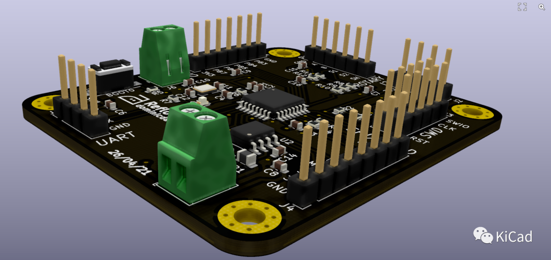 KiCad發現之旅（三）<b class='flag-5'>PCB</b> <b class='flag-5'>3D</b>查看器