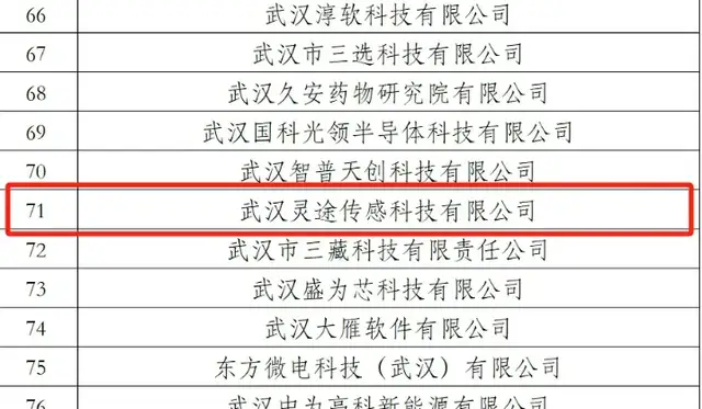 靈途科技再度入選2024年度“光谷瞪羚”企業(yè)名單！