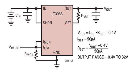 利用LT3080x电流源基准线性<b class='flag-5'>稳压器</b>停机