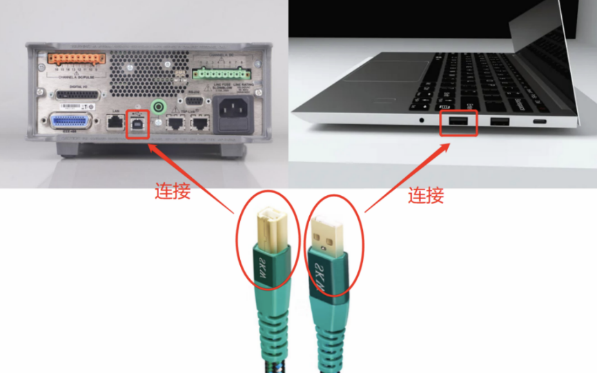 【USB通讯安装】电子仪器与电脑连接，USB通讯方式安装教程