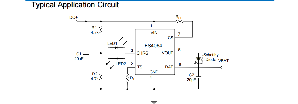 FS4064两节<b class='flag-5'>锂电池</b><b class='flag-5'>充电</b>IC