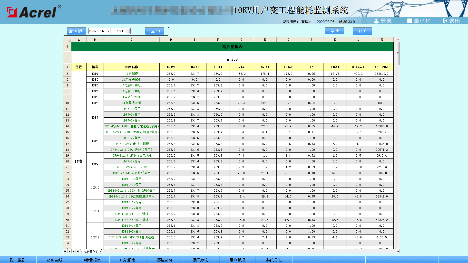 能耗监测系统