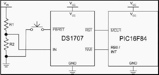 圖1.經典的電壓檢測電路。