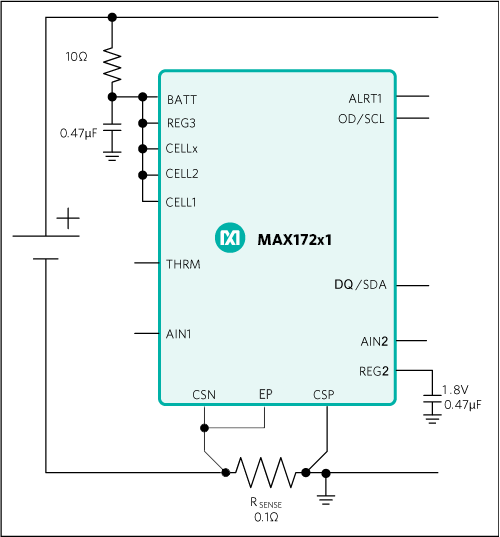 如何使用MAX17201/MAX17211和MAX17205/MAX17215對原電池進行電量計
