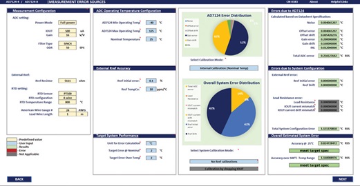 Figure 9. RTD error sources calculator.