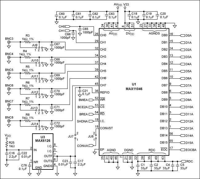 圖6. MAX11046典型電路