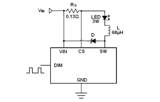 AP5165B 36V 1A LED降压恒流驱动器 车灯 替代PT4115 支持PWM调光 线性调光