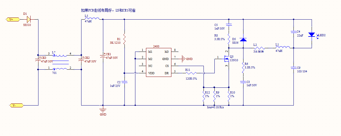 <b class='flag-5'>LED</b><b class='flag-5'>汽车</b>摩灯<b class='flag-5'>照明</b>电源<b class='flag-5'>驱动</b> 过EMC DC-DC降压恒流IC AP2400