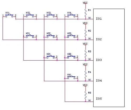 5个IO口最多能扫描多少个按键