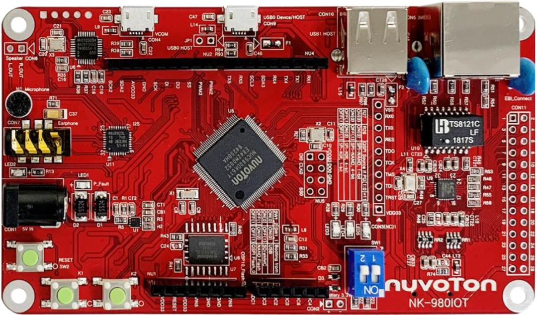 基于NUC980DK61Y微處理器的工業物聯網開發平臺