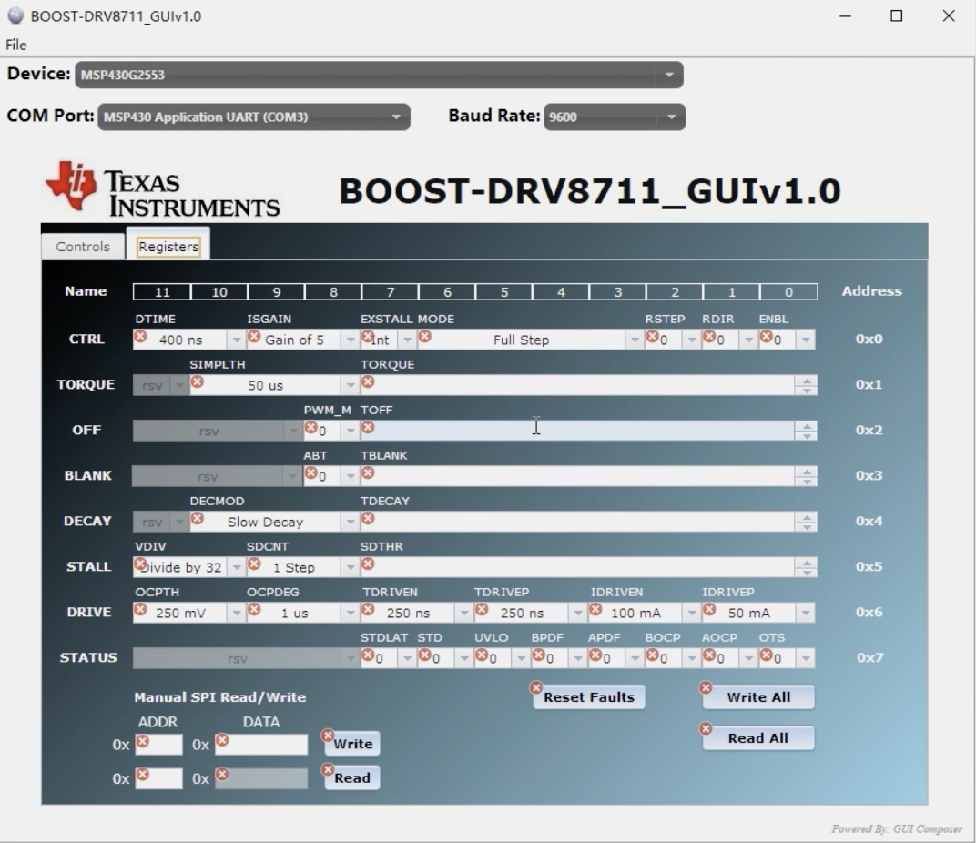 BOOST-DRV8711步进电机驱动开发版测评
