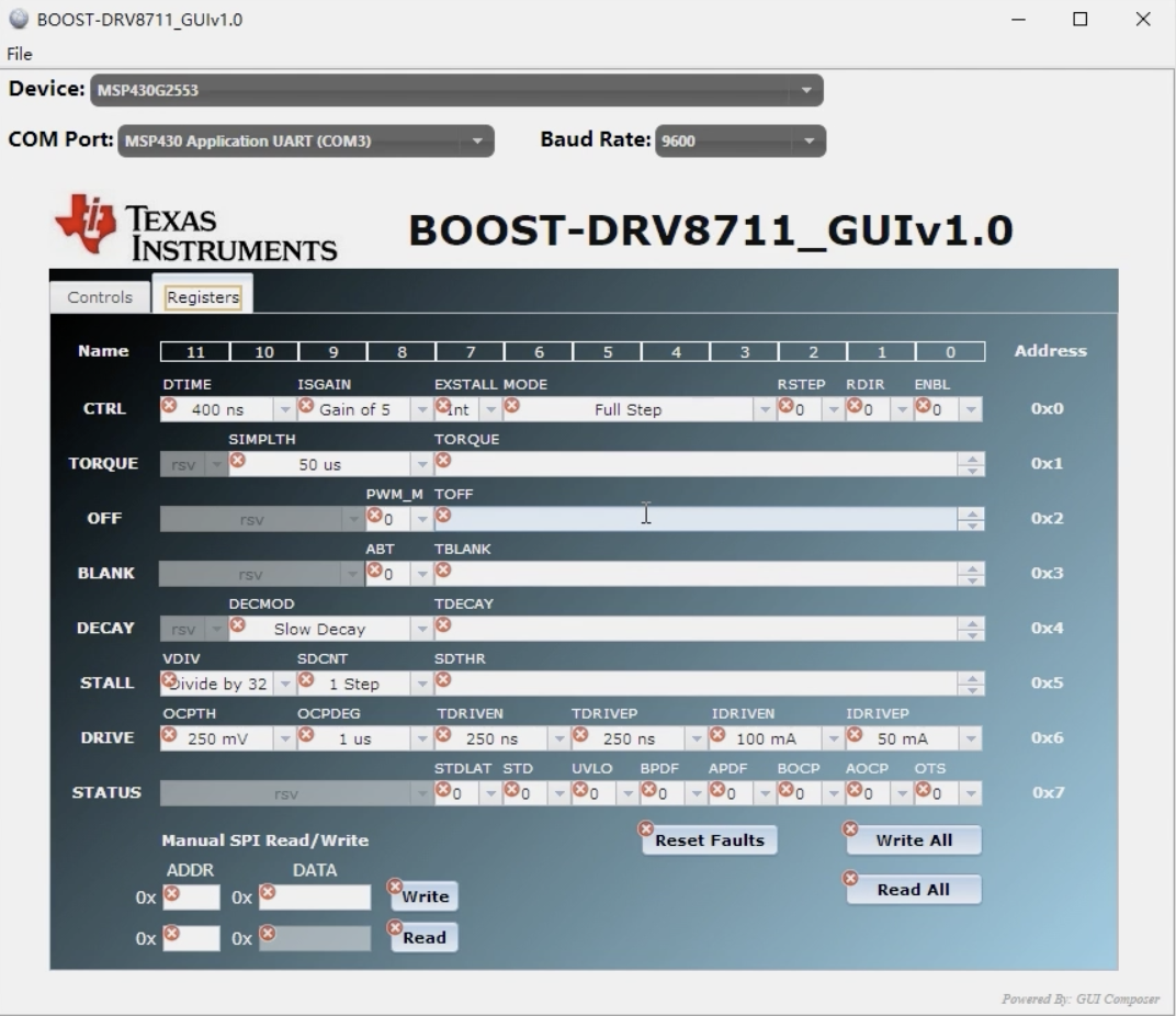 BOOST-DRV8711步進(jìn)電機(jī)驅(qū)動(dòng)開發(fā)版測評(píng)