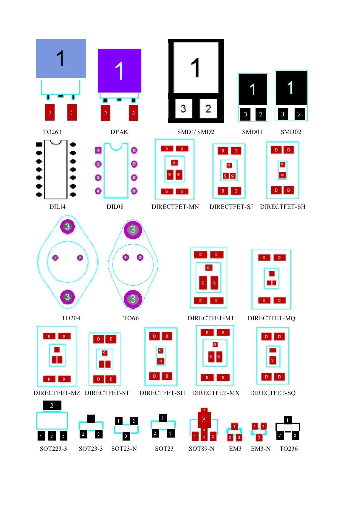 17种元器件pcb封装图鉴