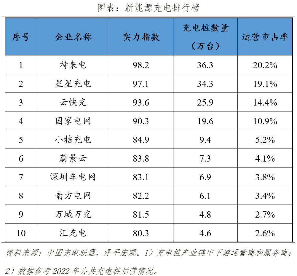 中聚享游国新能源企业排名2023：换道超车(图10)