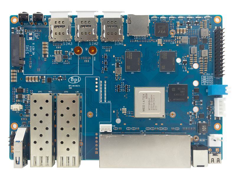 Banana Pi BPI-R4采用Filogic 880芯片，支持wifi7 旨在成为家庭网络项目的核心