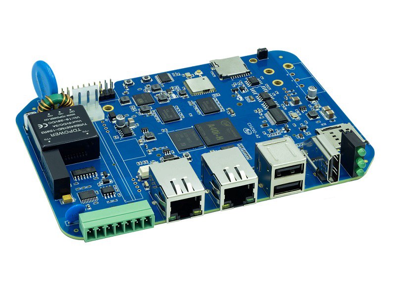 Banana Pi BPI-6202工业控制板A40i、24V DC输入、RS485接口