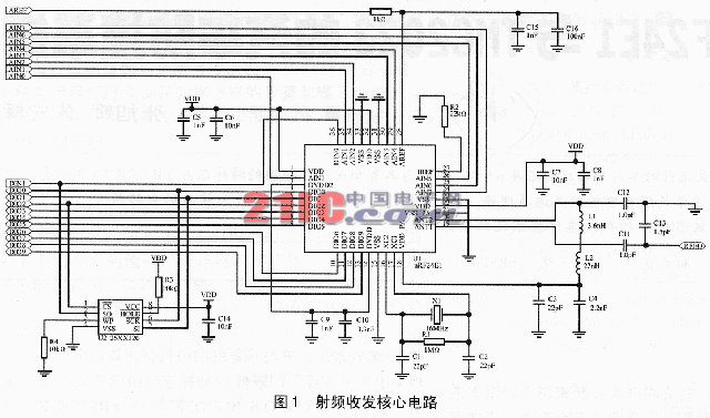 基于nRF24E1與TMC2023的汽車防撞系統(tǒng)